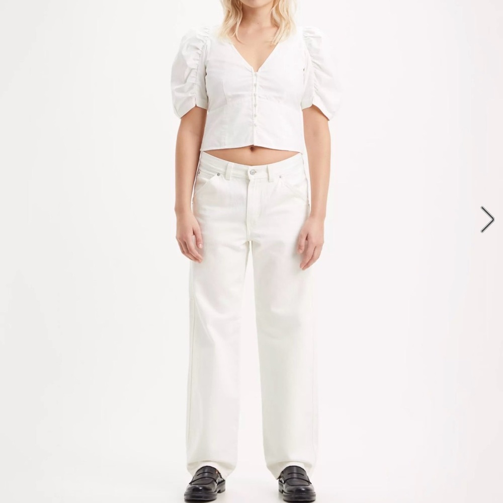 Levi’s Dad Utility white jeans
